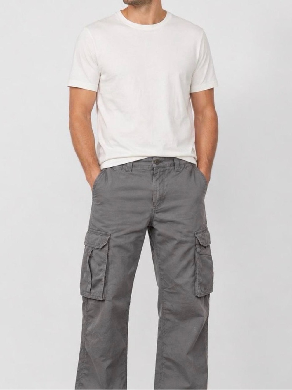 Carhartt Gray Cargo Pants - Utility Pocket Workwear